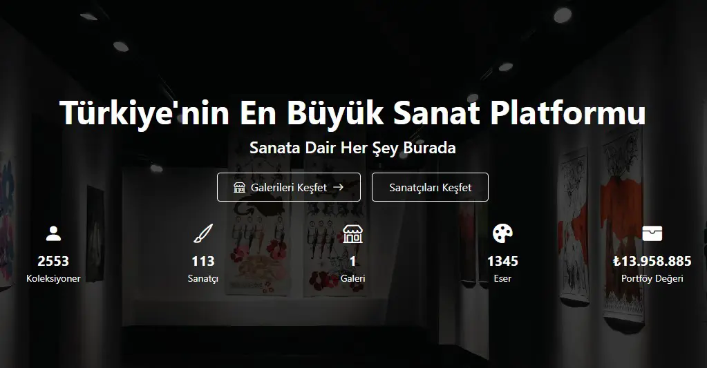 TÜRKİYE'NİN EN BÜYÜK SANAT PLATFORMU BİRSANAT.COM'UN DÜNYASINA DAVETLİSİNİZ!