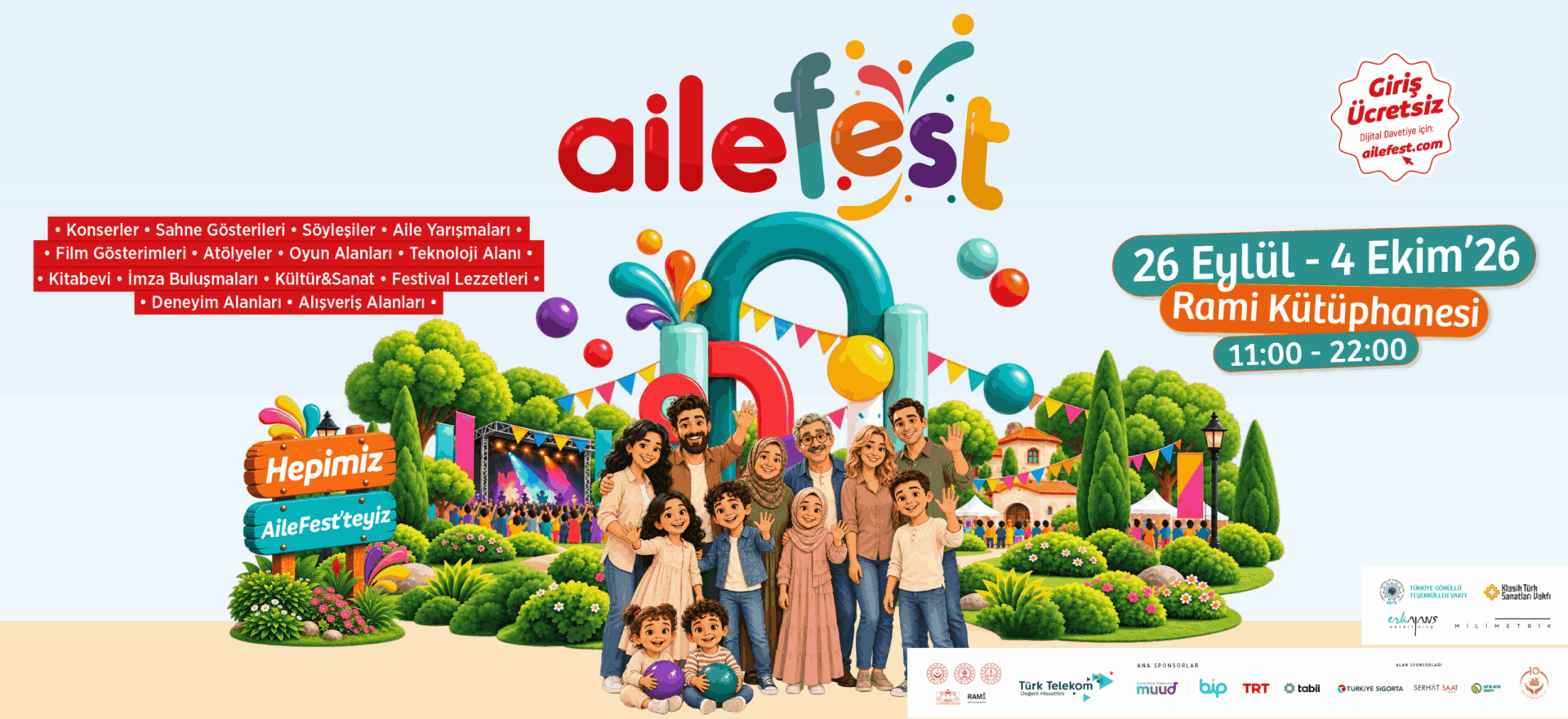Çocuklar Eğlenceye Doyacak! AileFest Rami Kütüphanesi’nde