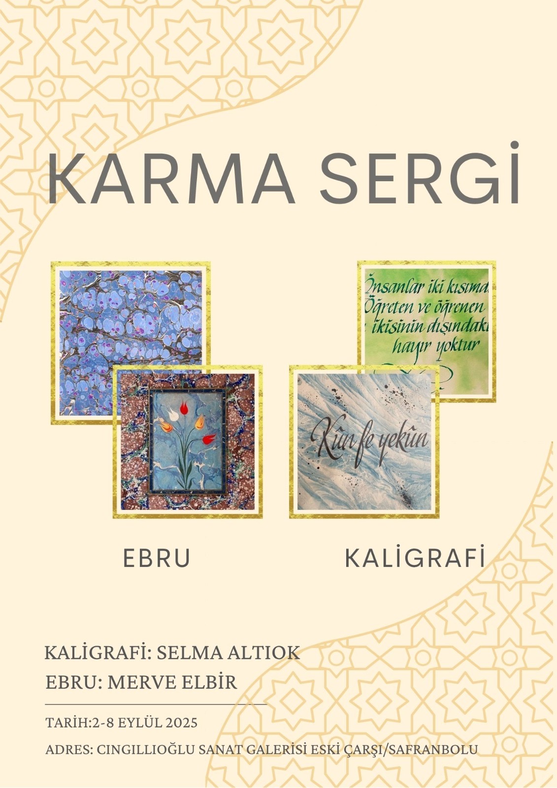 Ebru ve Kaligrafi Sergisi