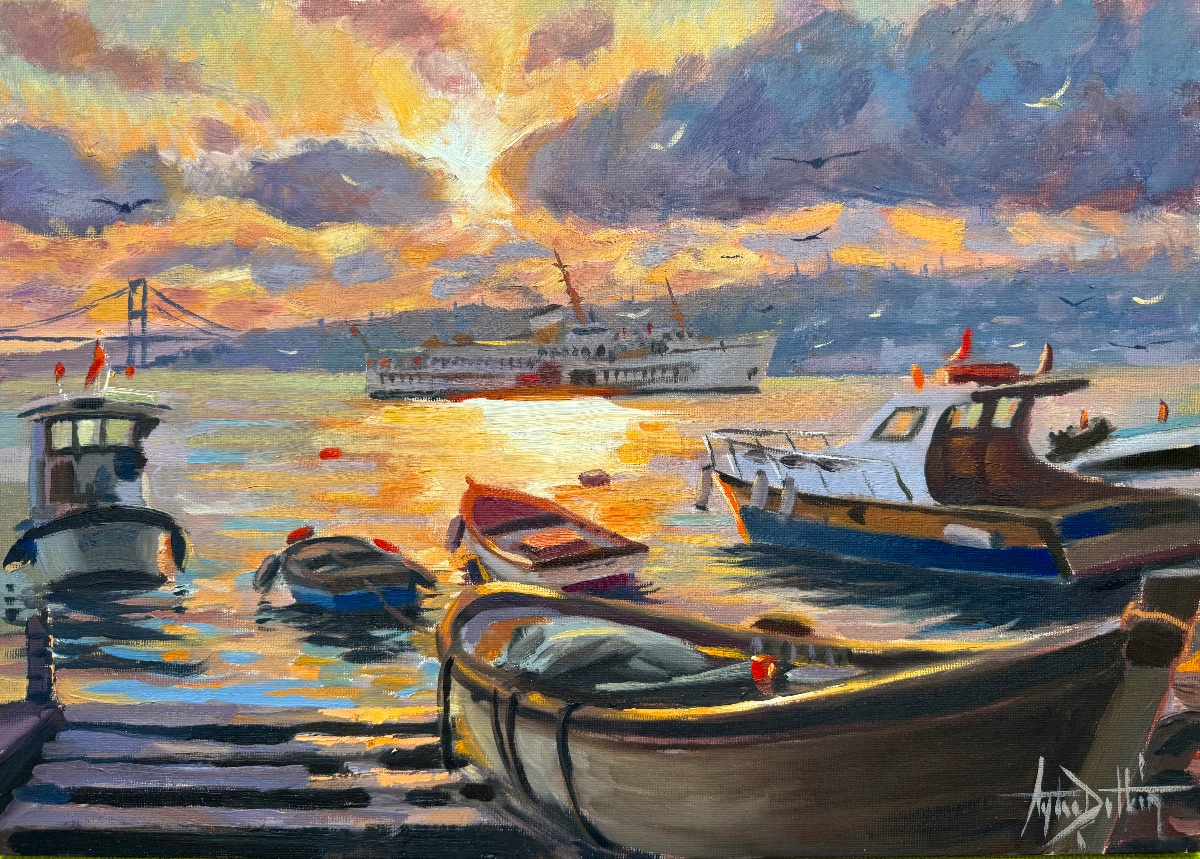 Çengelköy'de günbatımı