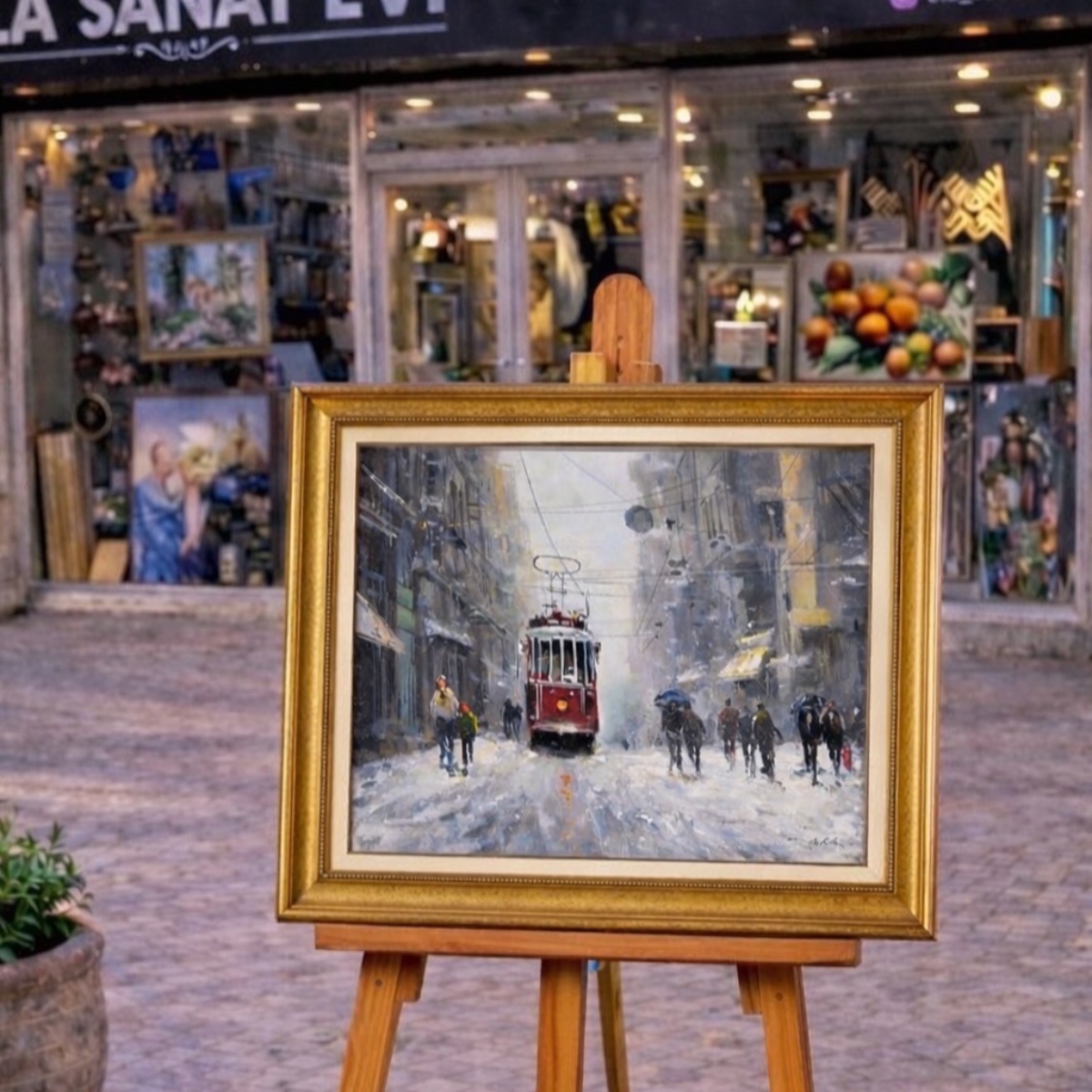 ORJİNAL YAĞLI BOYA BEYOĞLU TABLO