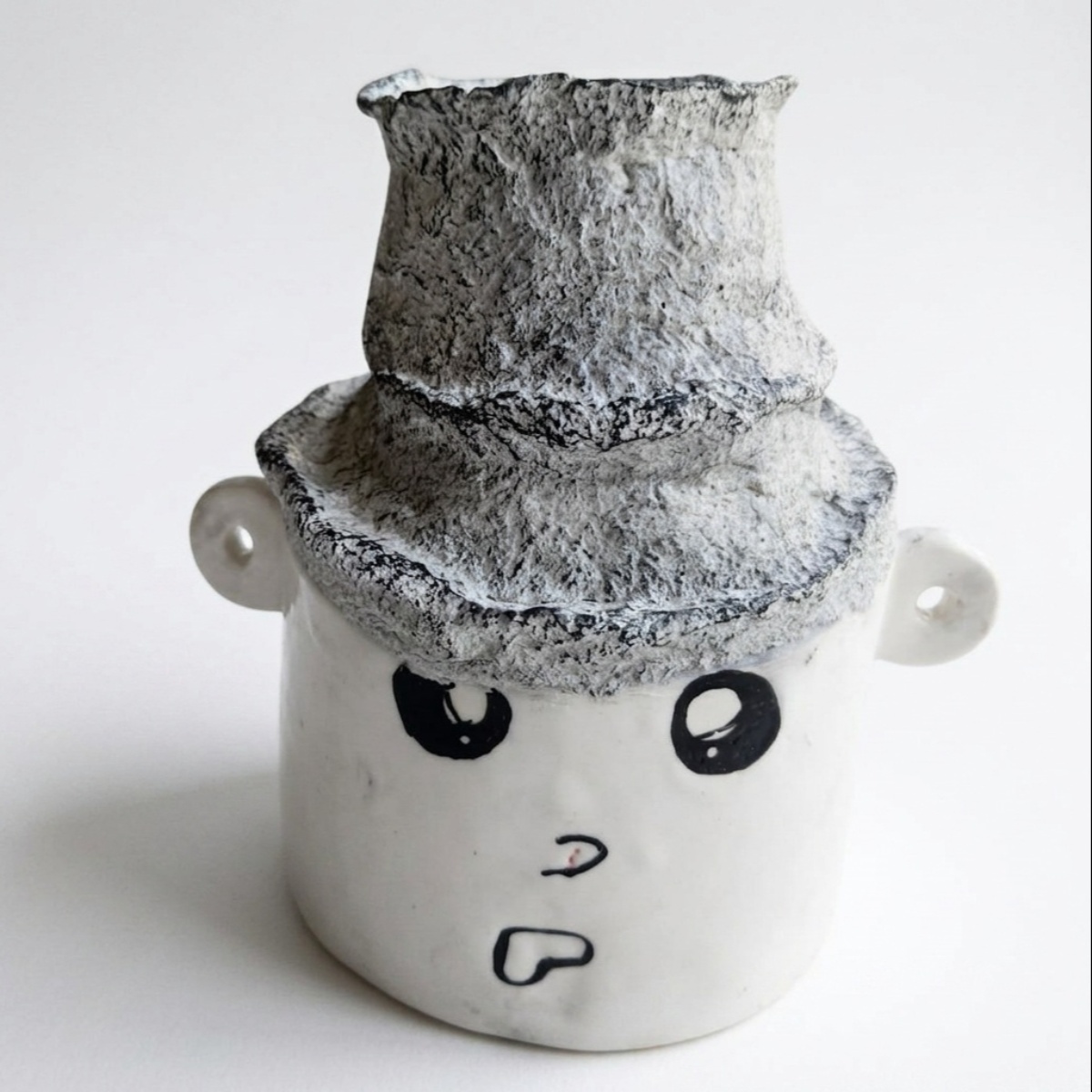 9 Seramik Mix Paper Clay Vazo