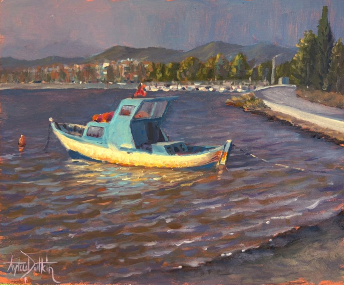 Akşam güneşi (en plein air)