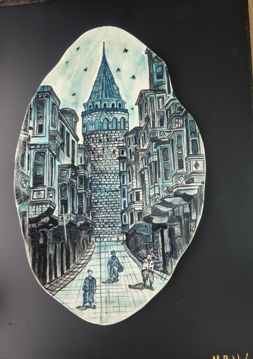 İstanbul gravürü Galata