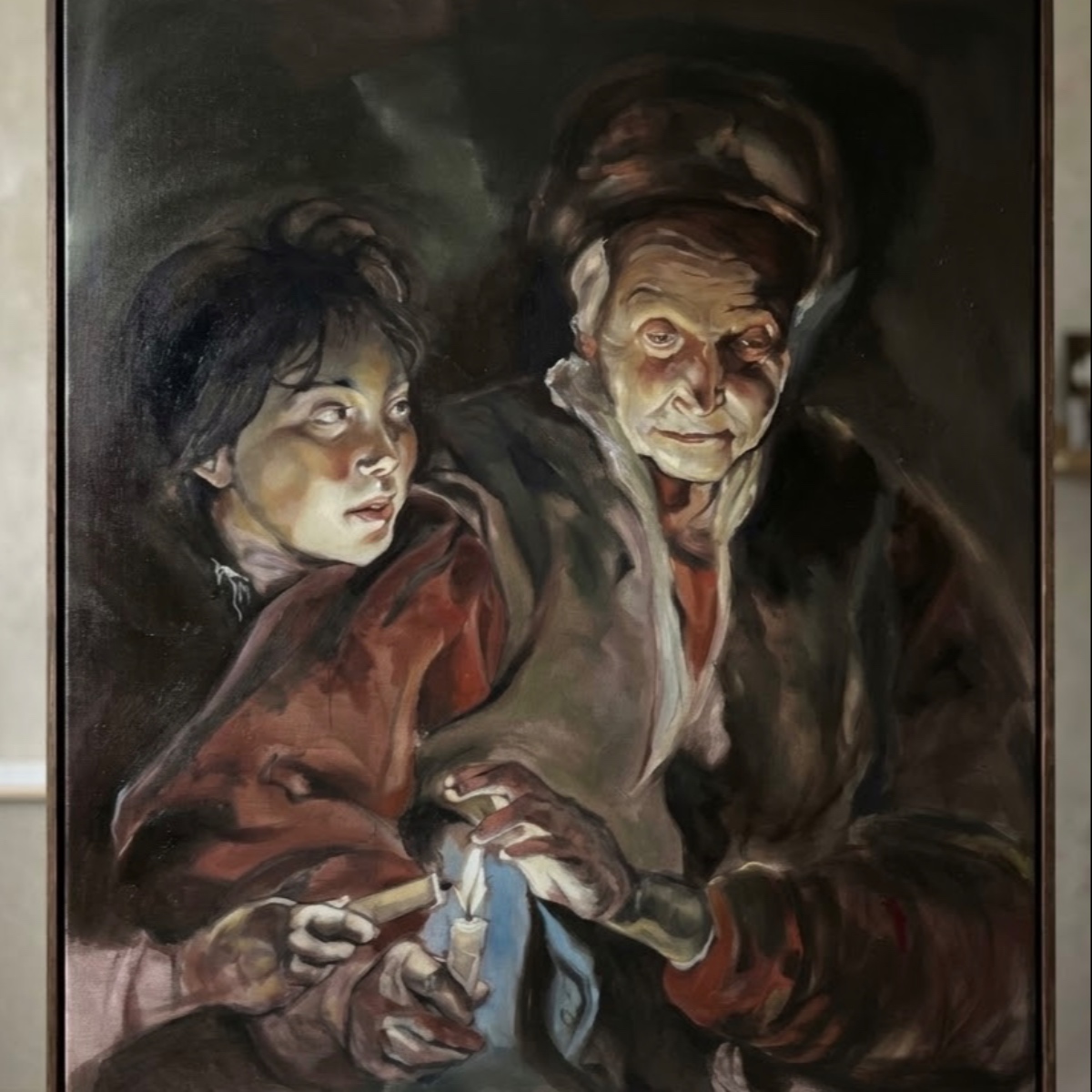 Peter Paul Rubens – "Mum Işığında Yaşlı Kadın ve Oğlan"